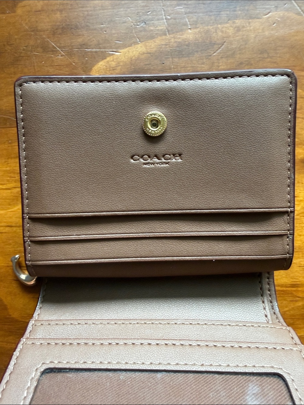 Coach Snap Wallet In Signature Canvas With Floral Print - Picture 6 of 12